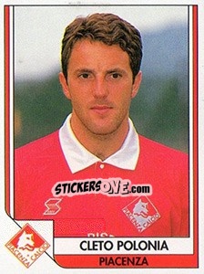 Sticker Cleto Polonia - Italy Tutto Calcio 1993-1994 - Sl