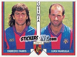 Sticker Fabrizio Fabris / Luigi Marulla - Tutto Calcio 1993-1994 n. 376 - Sl