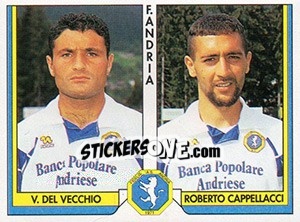 Cromo Vincenzo Del Vecchio / Roberto Cappellacci - Italy Tutto Calcio 1993-1994 - Sl