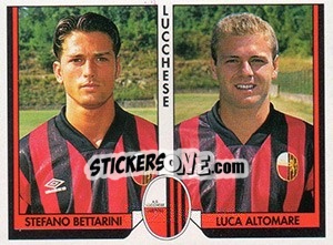 Sticker Stefano Bettarini / Luca Altomare - Italy Tutto Calcio 1993-1994 - Sl