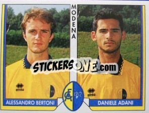 Sticker Alessandro Bertoni / Daniele Adani - Tutto Calcio 1993-1994 n. 404 - Sl