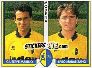 Sticker Giuseppe Marino / Livio Maranzano - Tutto Calcio 1993-1994 n. 405 - Sl