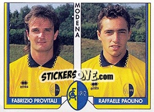 Sticker Fabrizio Provitali / Raffaele Paolino - Tutto Calcio 1993-1994 n. 408 - Sl