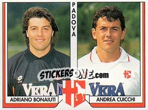 Sticker Adriano Bonaiuti / Andrea Cuicchi - Italy Tutto Calcio 1993-1994 - Sl