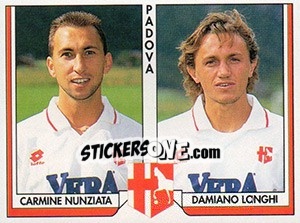 Sticker Carmine Nunziata / Damiano Longhi - Tutto Calcio 1993-1994 n. 422 - Sl