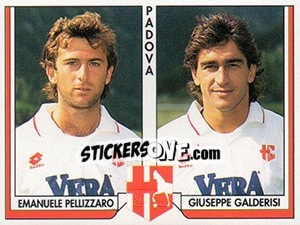 Sticker Emanuele Pallizzaro / Giuseppe Galderisi - Italy Tutto Calcio 1993-1994 - Sl
