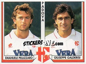 Cromo Emanuele Pallizzaro / Giuseppe Galderisi - Italy Tutto Calcio 1993-1994 - Sl