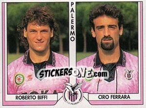 Sticker Roberto Biffi / Ciro Ferrara - Tutto Calcio 1993-1994 n. 428 - Sl
