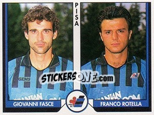 Sticker Giovanni Fasce / Franco Rotella - Tutto Calcio 1993-1994 n. 445 - Sl