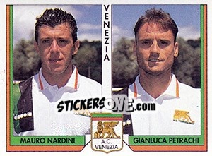 Sticker Mauro Nardini / Gianluca Petrachi - Tutto Calcio 1993-1994 n. 463 - Sl