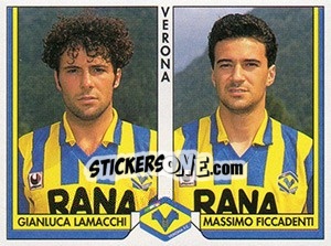 Cromo Gianluca Lamacchi / Massimo Ficcadenti - Italy Tutto Calcio 1993-1994 - Sl