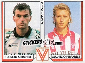 Sticker Giorgio Sterchele / Maurizio Ferrarese - Tutto Calcio 1993-1994 n. 475 - Sl