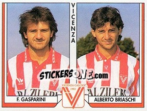 Sticker Ferdinando Gasparini / Alberto Briaschi - Italy Tutto Calcio 1993-1994 - Sl