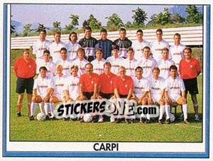 Sticker Squadra Carpi - Italy Tutto Calcio 1993-1994 - Sl