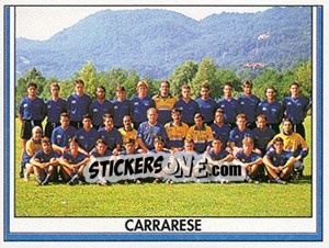 Cromo Squadra Carrarese - Italy Tutto Calcio 1993-1994 - Sl