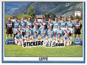 Figurina Squadra Leffe - Italy Tutto Calcio 1993-1994 - Sl