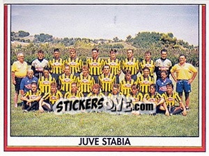 Sticker Squadra Juve Stabi - Italy Tutto Calcio 1993-1994 - Sl