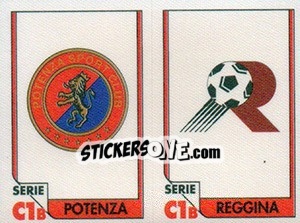 Sticker Scudetto Potenza / Scudetto Reggina - Tutto Calcio 1993-1994 n. 526 - Sl