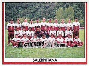 Cromo Squadra Salernitana - Italy Tutto Calcio 1993-1994 - Sl