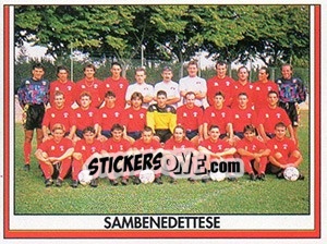 Cromo Squadra Sambenedettese - Italy Tutto Calcio 1993-1994 - Sl