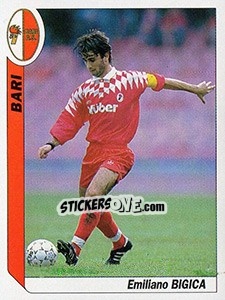 Sticker Emiliano Bigica - Italy Tutto Calcio 1994-1995 - Sl