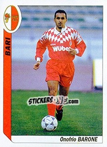 Sticker Onofrio Barone - Italy Tutto Calcio 1994-1995 n. 14 - Sl
