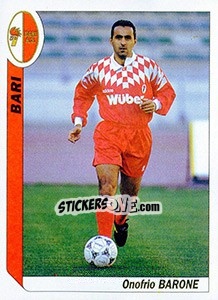 Sticker Onofrio Barone - Italy Tutto Calcio 1994-1995 - Sl