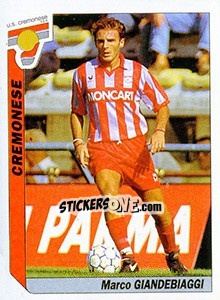 Cromo Marco Giandebiaggi - Italy Tutto Calcio 1994-1995 - Sl