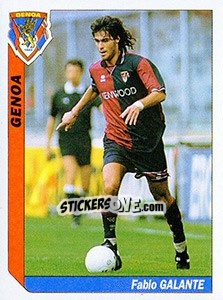 Cromo Fabio Galante - Italy Tutto Calcio 1994-1995 - Sl