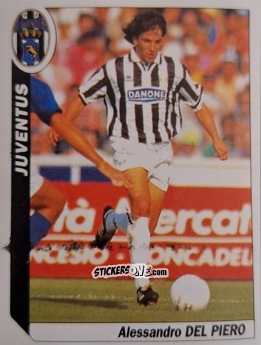 Sticker Alessandro Del Piero - Italy Tutto Calcio 1994-1995 n. 169 - Sl