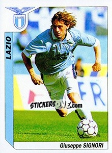 Sticker Giuseppe Signori - Italy Tutto Calcio 1994-1995 n. 186 - Sl