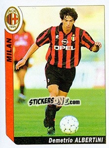 Sticker Demetrio Albertini - Italy Tutto Calcio 1994-1995 - Sl