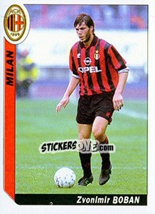 Figurina Zvonimir Boban - Italy Tutto Calcio 1994-1995 - Sl