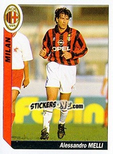 Figurina Alessandro Melli - Italy Tutto Calcio 1994-1995 - Sl