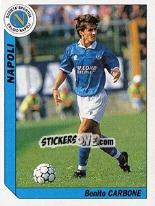 Figurina Benito Carbone - Italy Tutto Calcio 1994-1995 - Sl