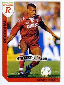 Sticker Sunday Oliseh - Italy Tutto Calcio 1994-1995 n. 277 - Sl