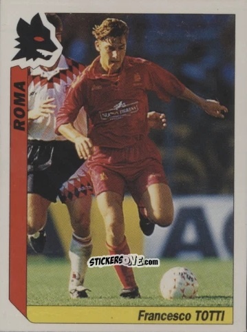 Figurina Francesco Totti - Italy Tutto Calcio 1994-1995 n. 300 - Sl