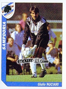 Sticker Giulio Nuciari - Italy Tutto Calcio 1994-1995 - Sl