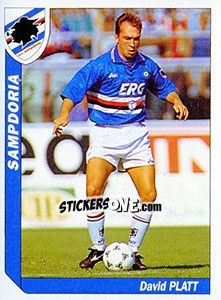 Sticker David Platt - Italy Tutto Calcio 1994-1995 - Sl