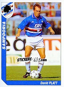 Sticker David Platt - Italy Tutto Calcio 1994-1995 n. 313 - Sl