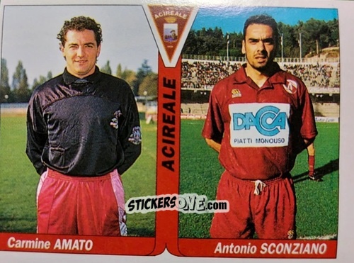 Cromo Carmine Amato / Antonio Sconziano - Italy Tutto Calcio 1994-1995 n. 341 - Sl