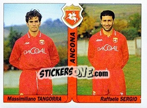Sticker Massimiliano Tangorra / Raffaele Sergio - Italy Tutto Calcio 1994-1995 n. 352 - Sl