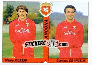 Sticker Mauro Picasso / Gianluca De Angelis - Italy Tutto Calcio 1994-1995 n. 354 - Sl