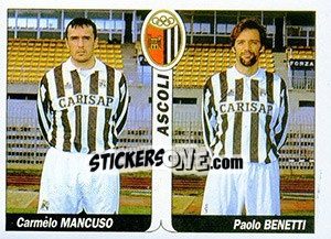 Figurina Carmelo Mancuso / Paolo Benetti - Italy Tutto Calcio 1994-1995 - Sl