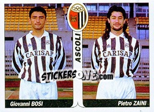 Cromo Giovanni Bosi / Pietro Zaini - Italy Tutto Calcio 1994-1995 - Sl