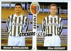 Sticker Michele Menolascina / Oliver Bierhoff - Italy Tutto Calcio 1994-1995 - Sl