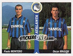 Cromo Paolo Montero / Oscar Magoni - Italy Tutto Calcio 1994-1995 - Sl