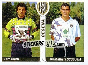 Figurina Enzo Biato / Gianbattista Scugugia - Italy Tutto Calcio 1994-1995 - Sl