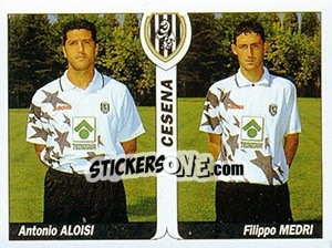 Sticker Antonio Aloisi / Filippo Medri - Italy Tutto Calcio 1994-1995 n. 379 - Sl