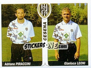 Sticker Adriano Piraccini / Gianluca Leoni - Italy Tutto Calcio 1994-1995 - Sl